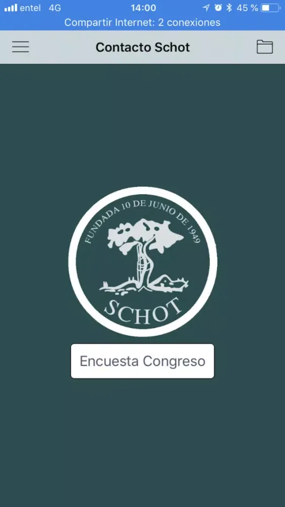 Ảnh chụp màn hình của CONGRESO SCHOT