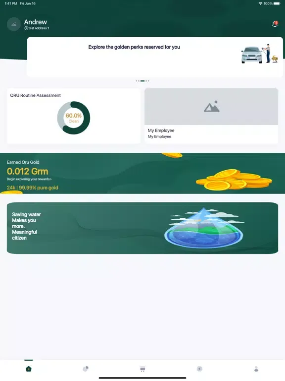 Oru Customer iPad  スクリーンショット