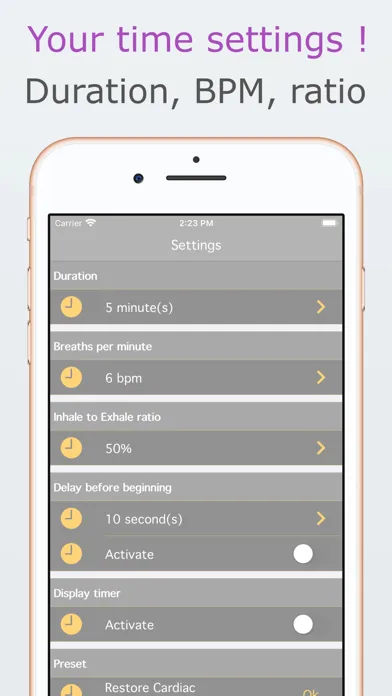 Controlled Breathing Assistant سکرین شاٹس