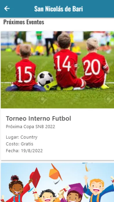 Capturas de tela do Colegio San Nicolás de Bari