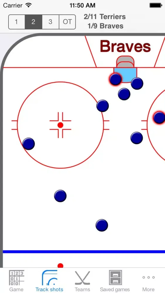Capturas de tela do Tapshot Hockey Lite