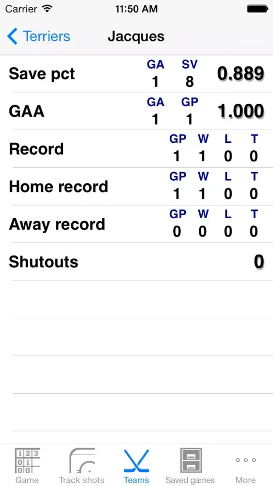 Capturas de tela do Tapshot Hockey Lite
