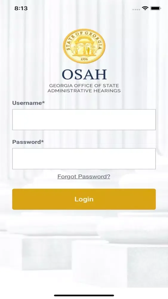 Ảnh chụp màn hình của OSAH ePortal
