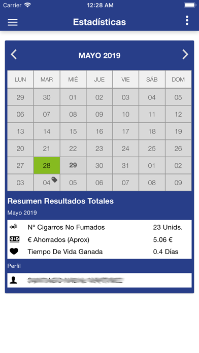 Capturas de tela do Vive sin tabaco
