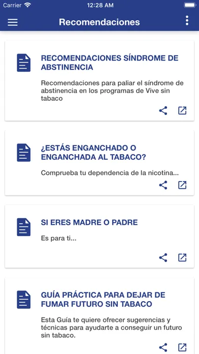 Zrzuty ekranu Vive sin tabaco