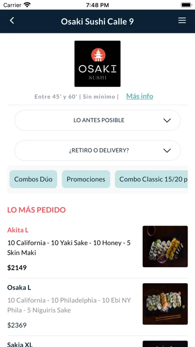 Screenshot di Osaki Sushi