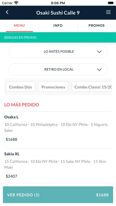 Screenshot di Osaki Sushi