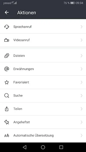 Tangkapan skrin fairchat
