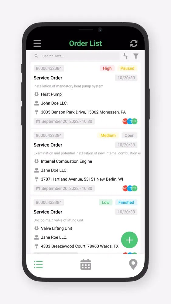 osapiens HUB for Service سکرین شاٹس