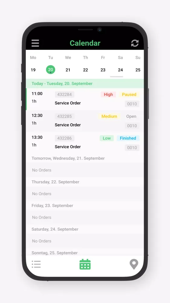 osapiens HUB for Service سکرین شاٹس
