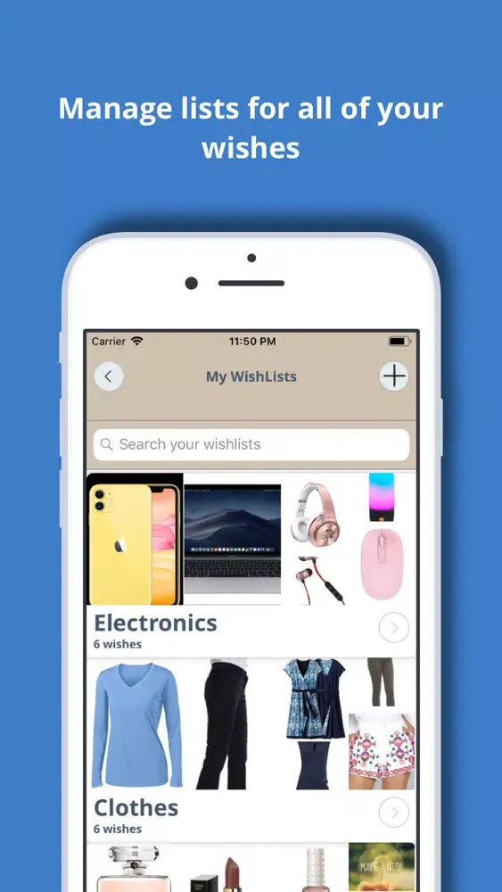 Screenshot di SocialWish