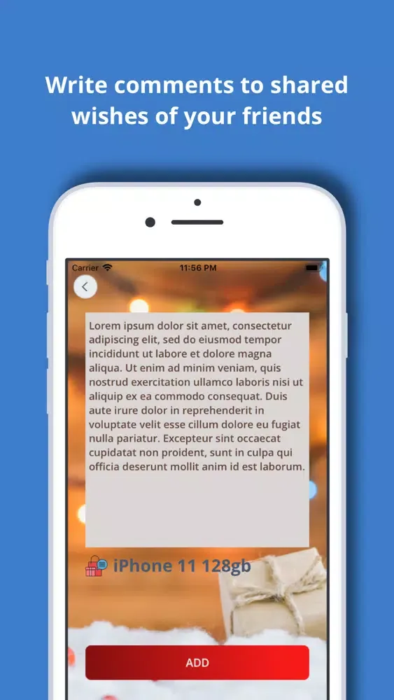 Screenshot di SocialWish