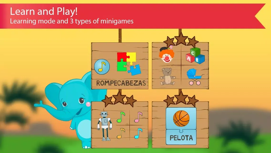 Spanish for kids with Benny. Learning Spanish language by flashcards: colors and numbers, greetings and family, food and fruits, animals and remember the pronunciation of words FREE স্ক্রিনশট