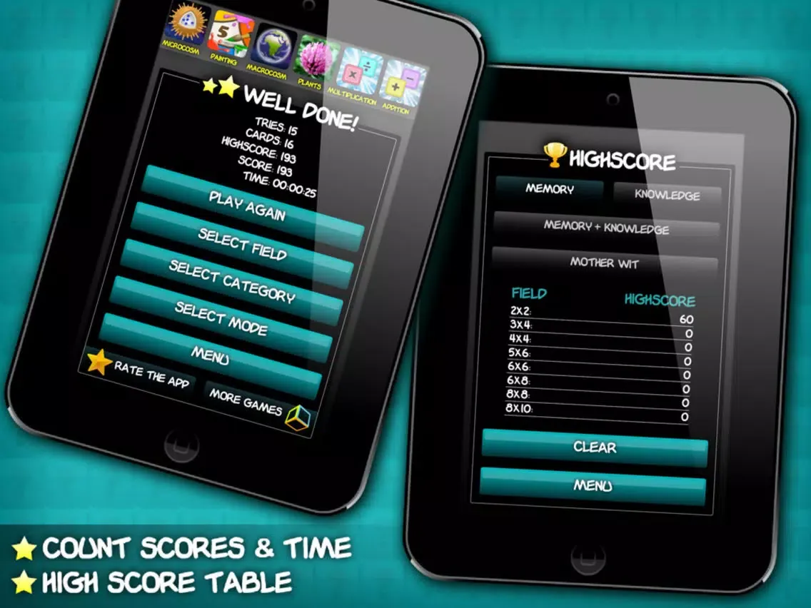 Brain Trainer – Matchup cards game iPad  Screenshots