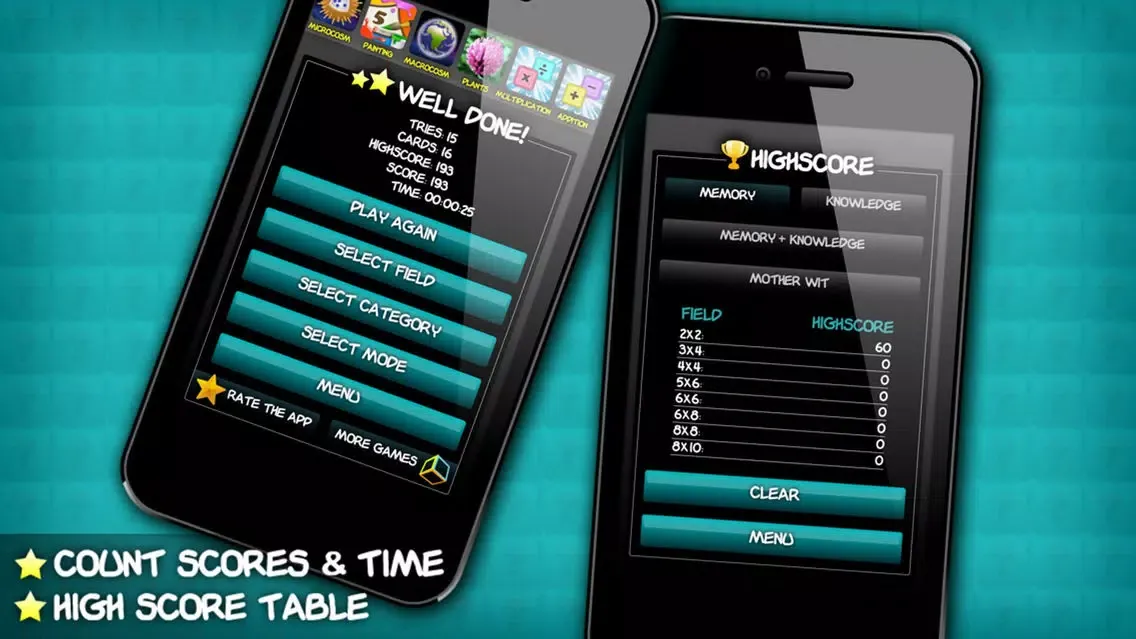 Brain Trainer – Matchup cards game Screenshots