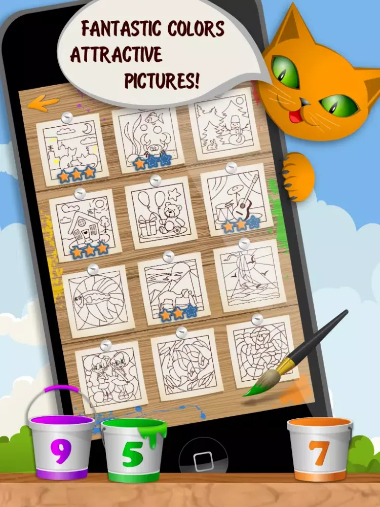 Captures d'écran de Kids Coloring and Math - Coloring book for kids Free iPad 