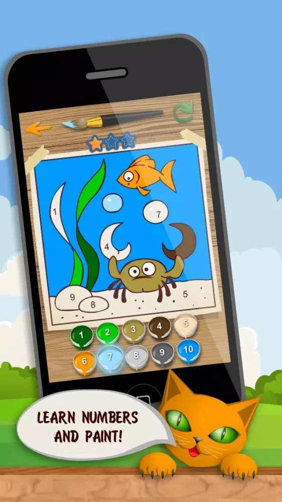 Captures d'écran de Kids Coloring and Math - Coloring book for kids Free