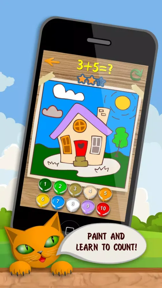 Captures d'écran de Kids Coloring and Math - Coloring book for kids Free