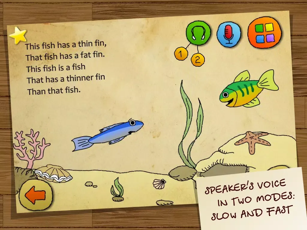 Capturas de pantalla de Cartoon Tongue Twisters. English language. FREE iPad 