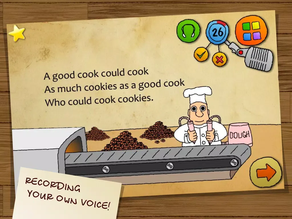 Capturas de pantalla de Cartoon Tongue Twisters. English language. FREE iPad 
