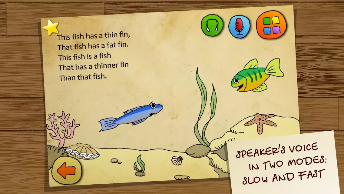 Capturas de pantalla de Cartoon Tongue Twisters. English language. FREE