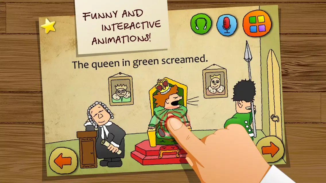 Capturas de pantalla de Cartoon Tongue Twisters. English language. FREE