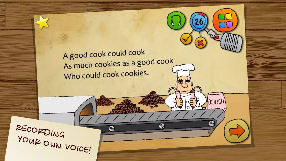 Capturas de pantalla de Cartoon Tongue Twisters. English language. FREE