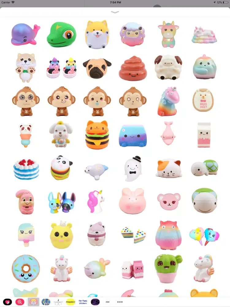 ภาพหน้าจอของ Cute Squishy Stickers iPad 