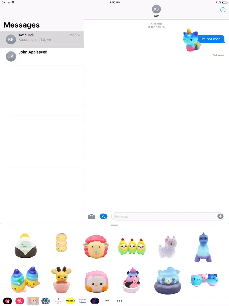 ภาพหน้าจอของ Cute Squishy Stickers iPad 