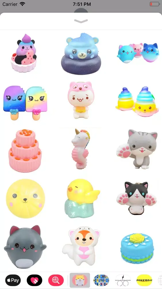 ภาพหน้าจอของ Cute Squishy Stickers