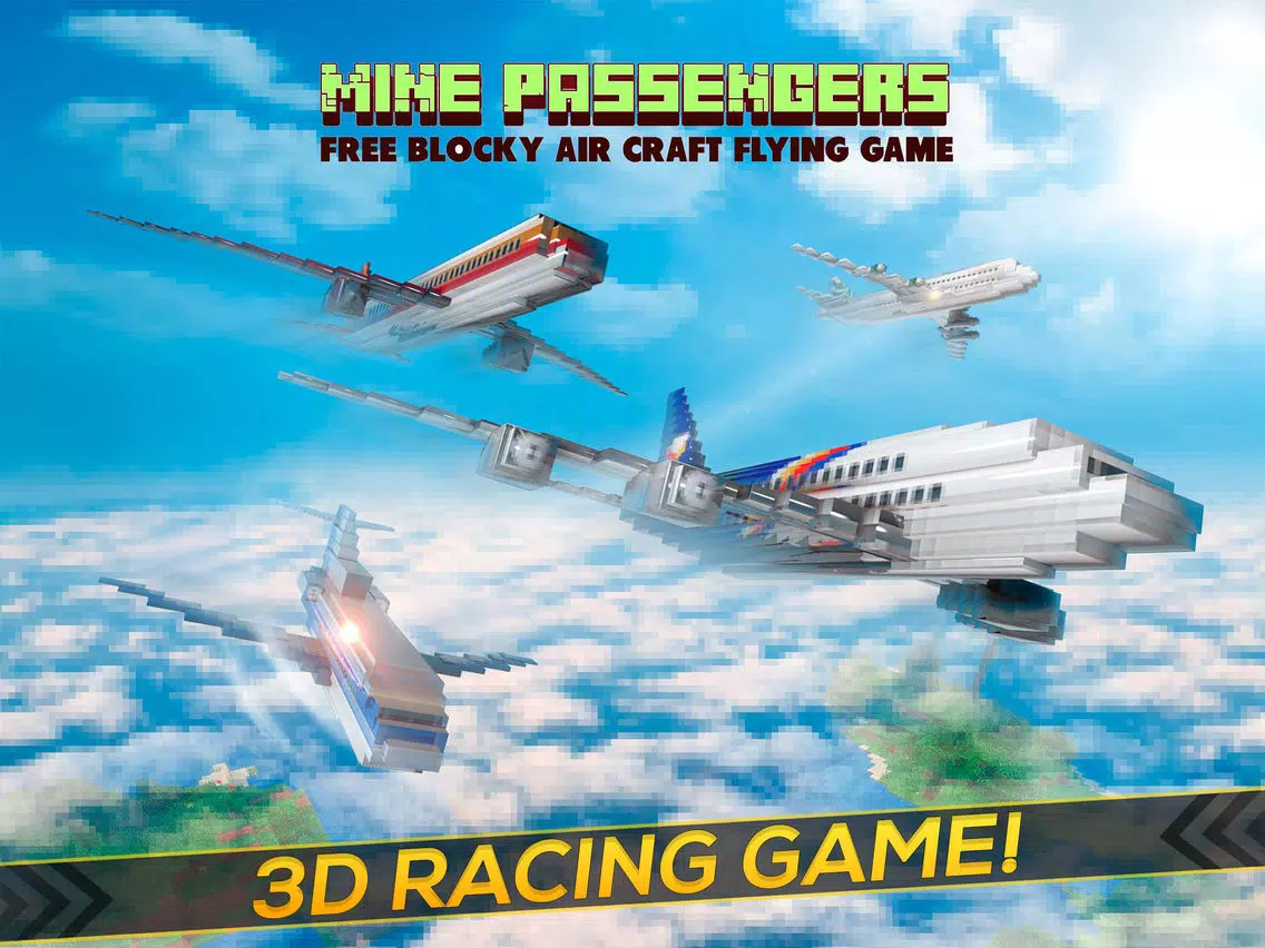 Mine Passengers: The Air Craft Flying Game iPad  स्क्रीनशॉट