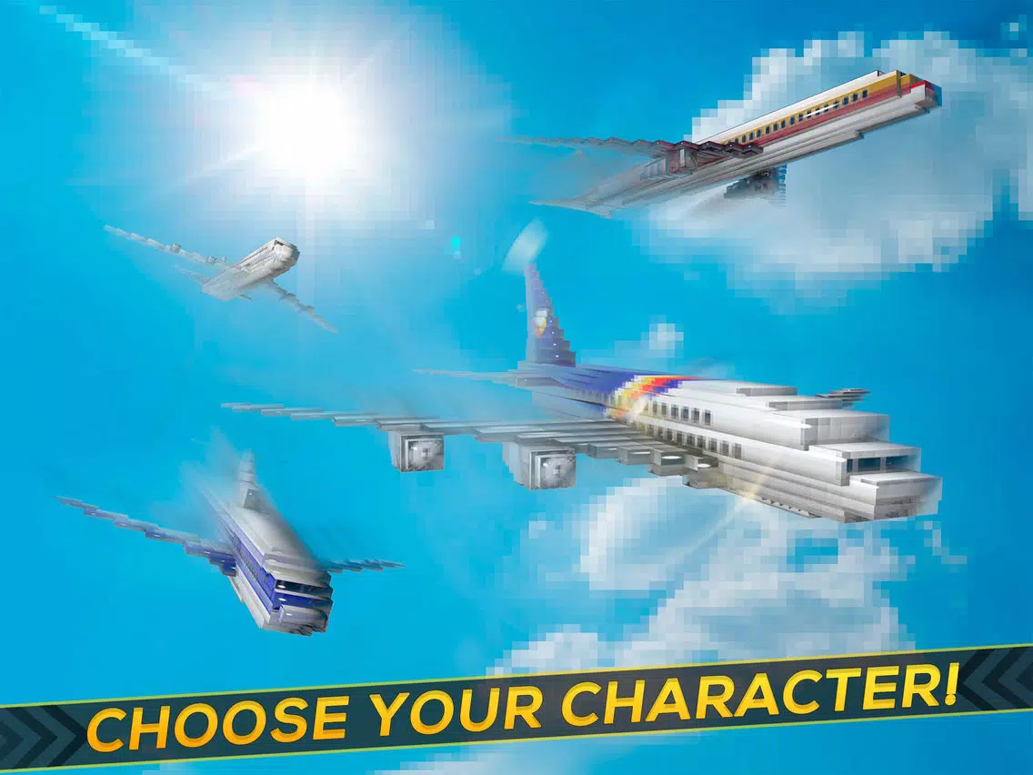Mine Passengers: The Air Craft Flying Game iPad  स्क्रीनशॉट