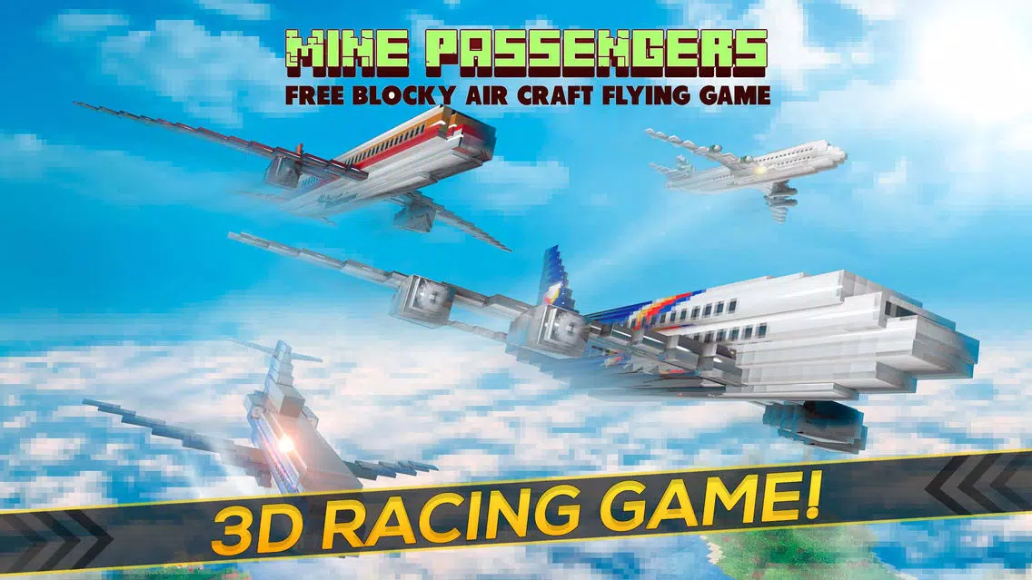 Mine Passengers: The Air Craft Flying Game स्क्रीनशॉट