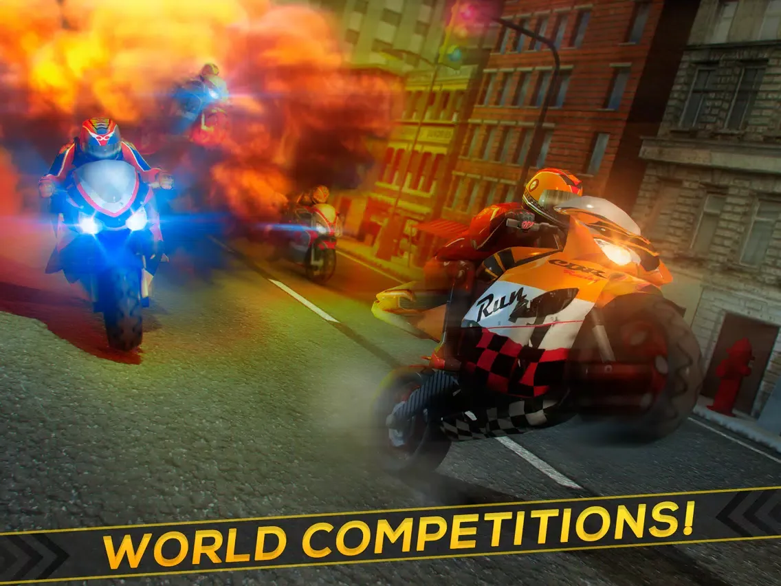 Top Superbikes Racing . Free Furious Motorcycle Races Game for Kids iPad  Screenshots