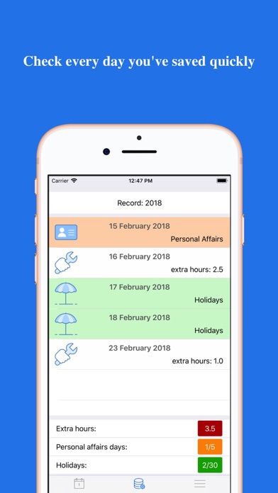 Work-Calendar Screenshots