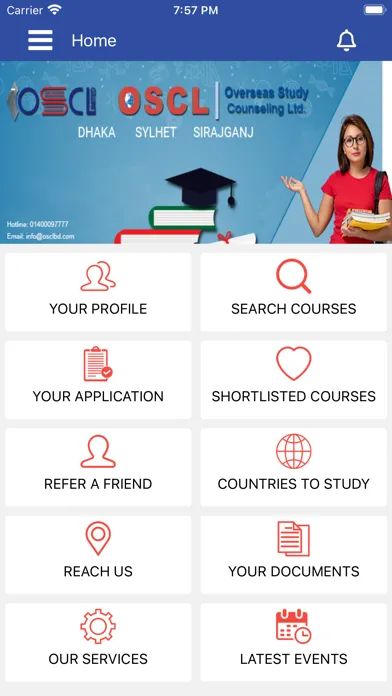 Captures d'écran de Study Abroad with OSCL
