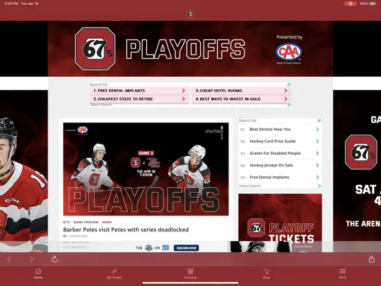 Capturas de tela do TD Place + Lansdowne App iPad 