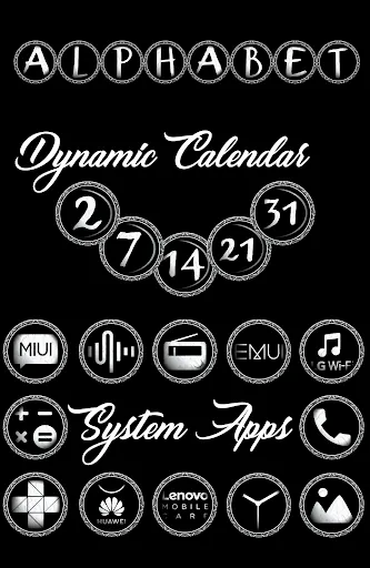 Black Army Diamond - Icon Pack Ekran Görüntüleri