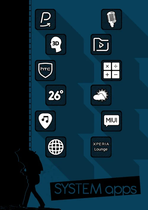 Raya Black Icon Pack-screenshot-3