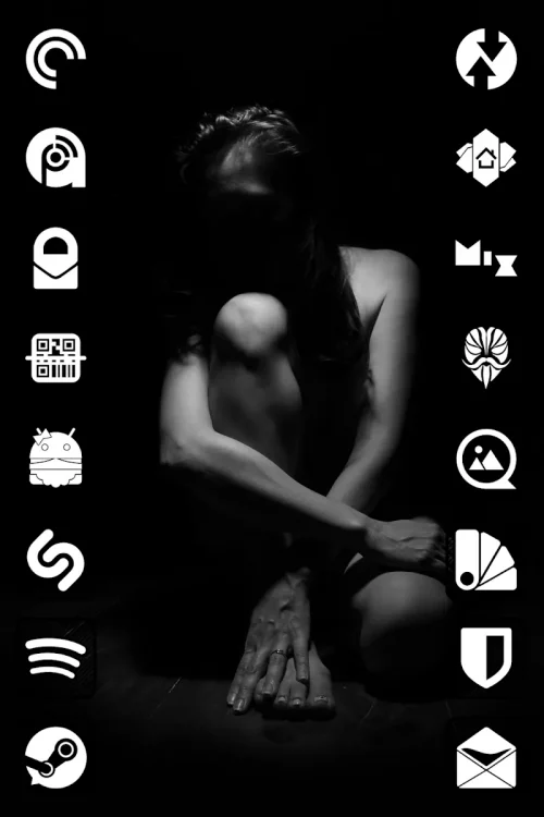 Raya Black Icon Pack-screenshot-4