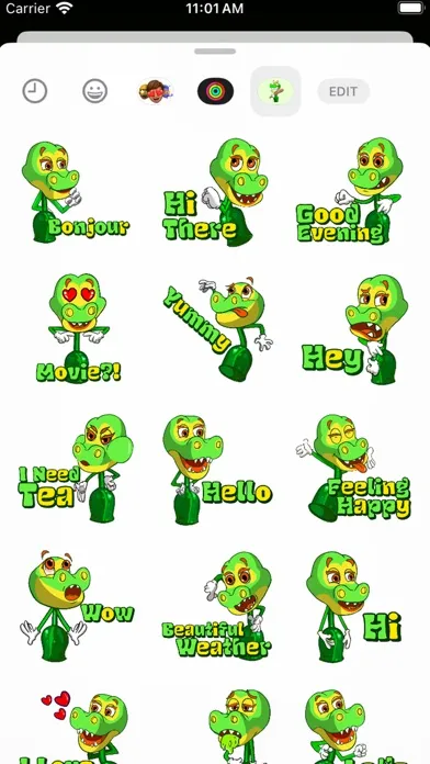 Al Al Green Alligator Stickers Ekran Görüntüleri