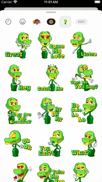 Al Al Green Alligator Stickers Ekran Görüntüleri