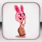 Lapine Rose Rabbit Stickers