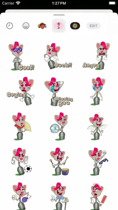 Ảnh chụp màn hình của Ms Moush Mouse Stickers