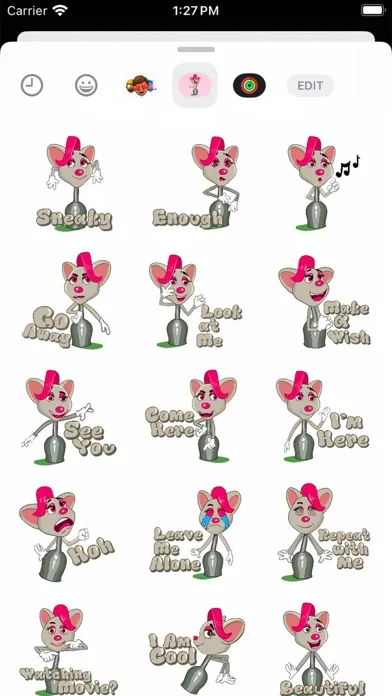 Ảnh chụp màn hình của Ms Moush Mouse Stickers