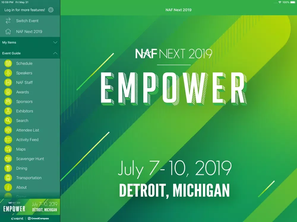NAF Next iPad 應用截圖