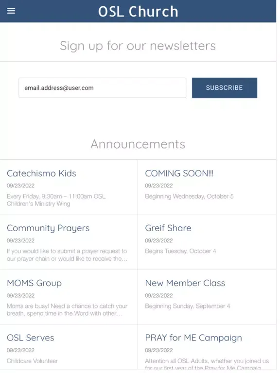 OSL McKinney iPad  Screenshots
