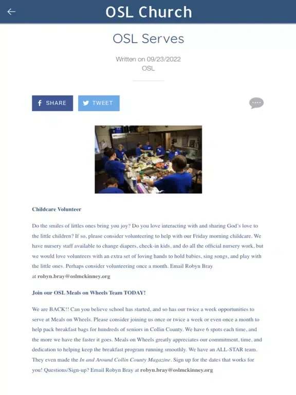 OSL McKinney iPad  Screenshots
