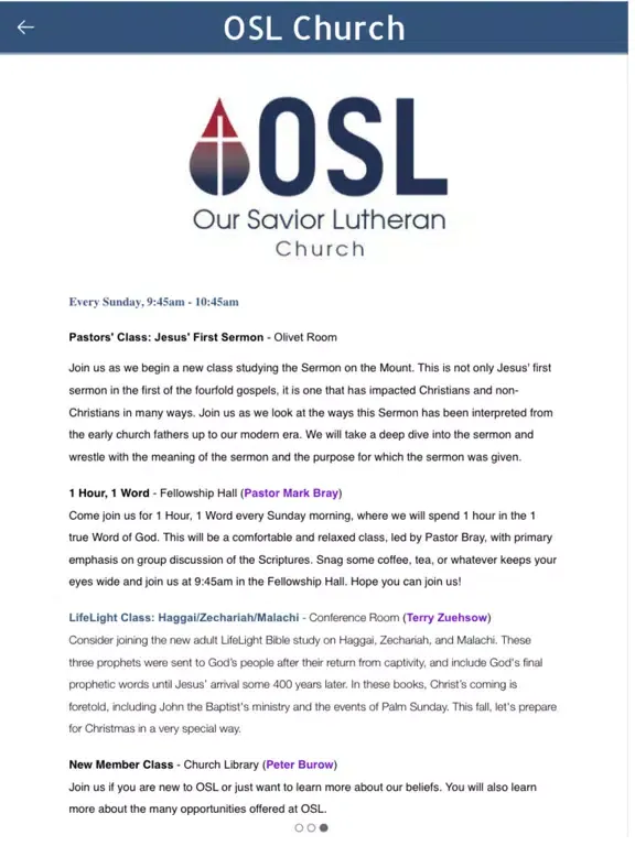 OSL McKinney iPad  Screenshots