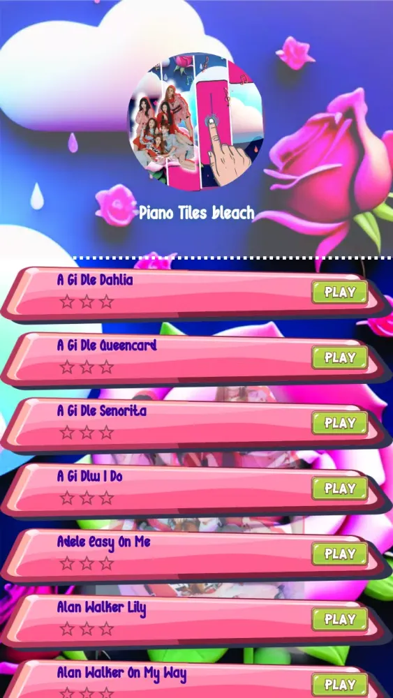 Gidle - Queencard Piano Game Screenshots